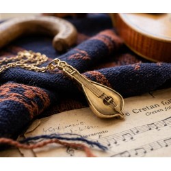 Kretan lyra brass necklace